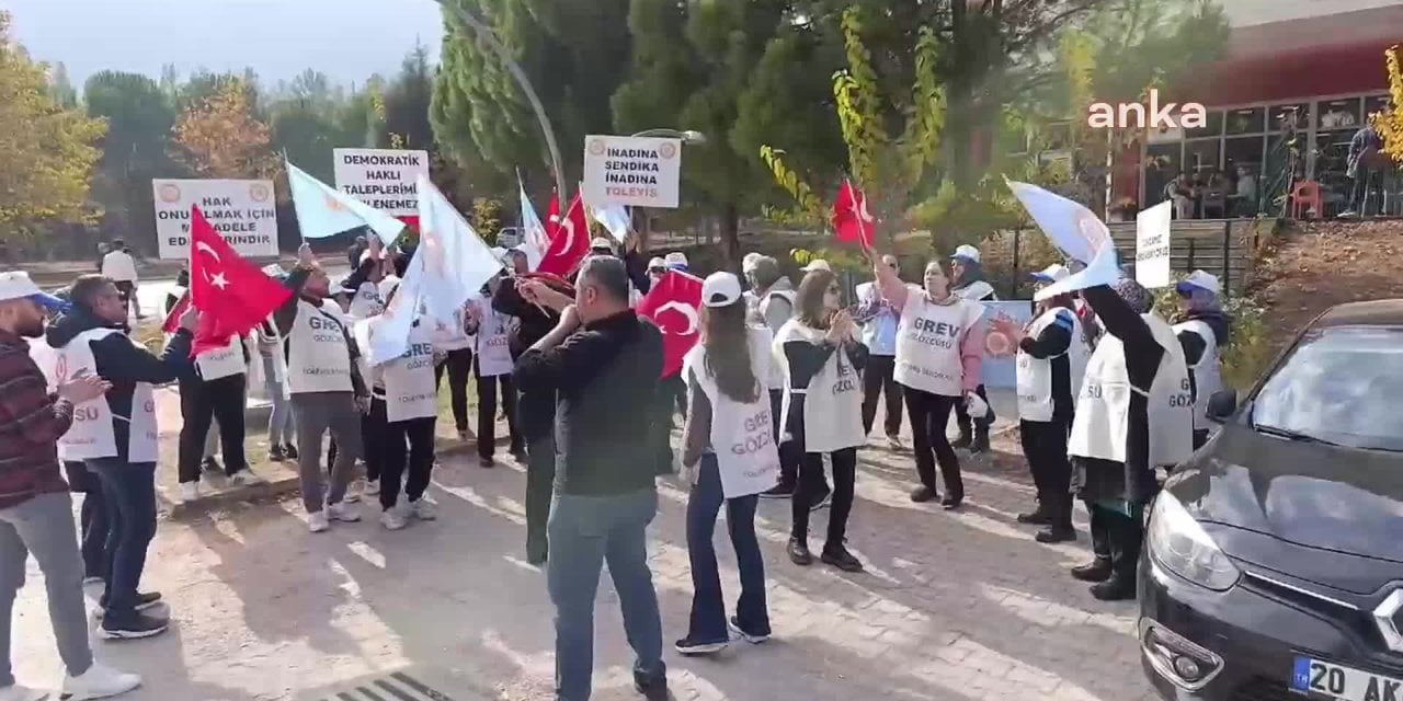 Pamukkale Üniversitesi’nde işçiler grevde